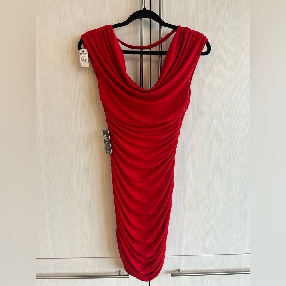 Express  -Coctail Red Sexy Dress -Small